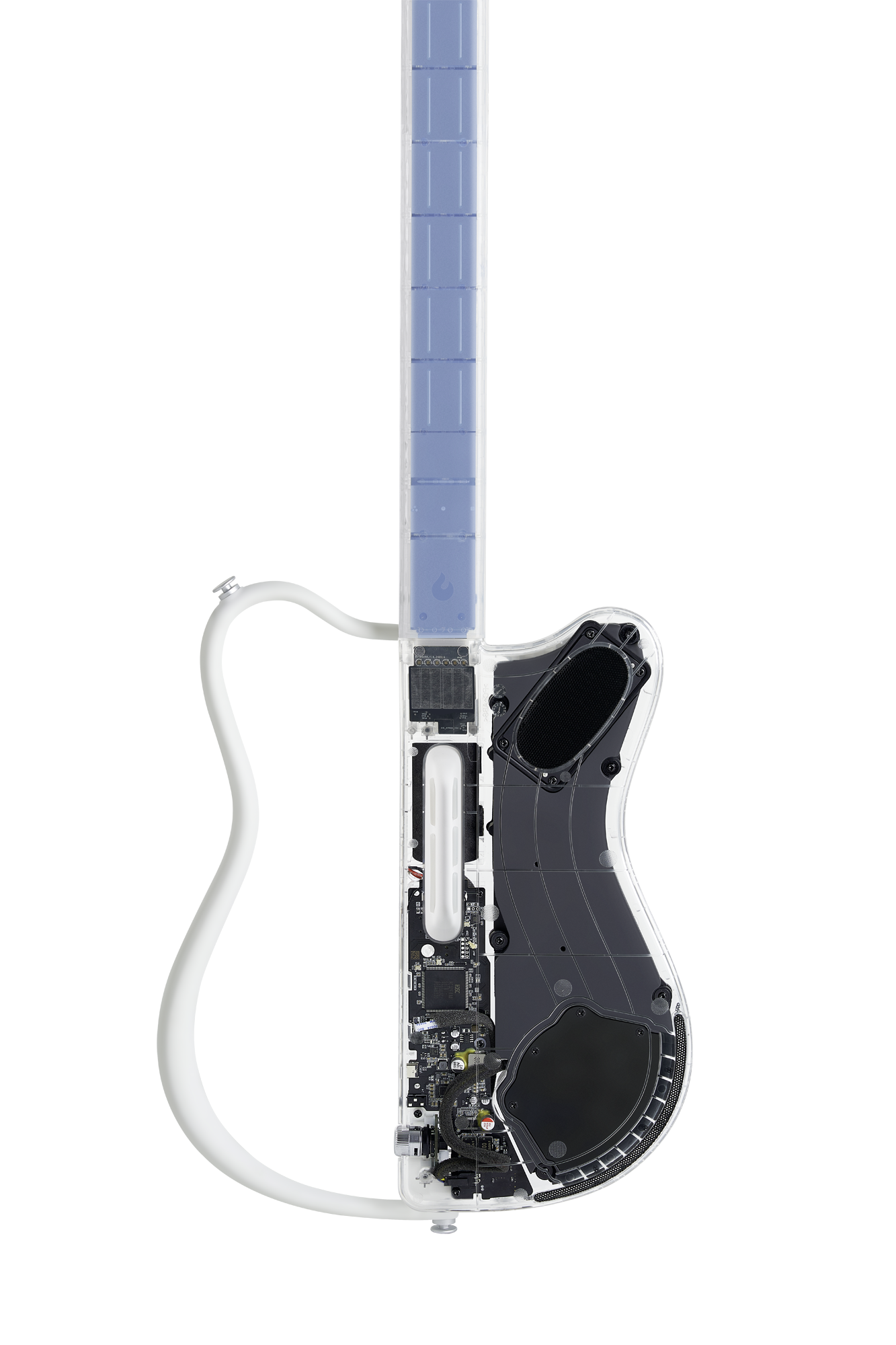 LAVA Sampler Guitar, Genie, White, Custom Travel Case LAVA Sampler Guitar, Genie, White, Custom Travel Case